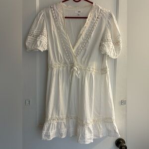 Rahi 100% Organic Cotton Natalia White Dress Size Small